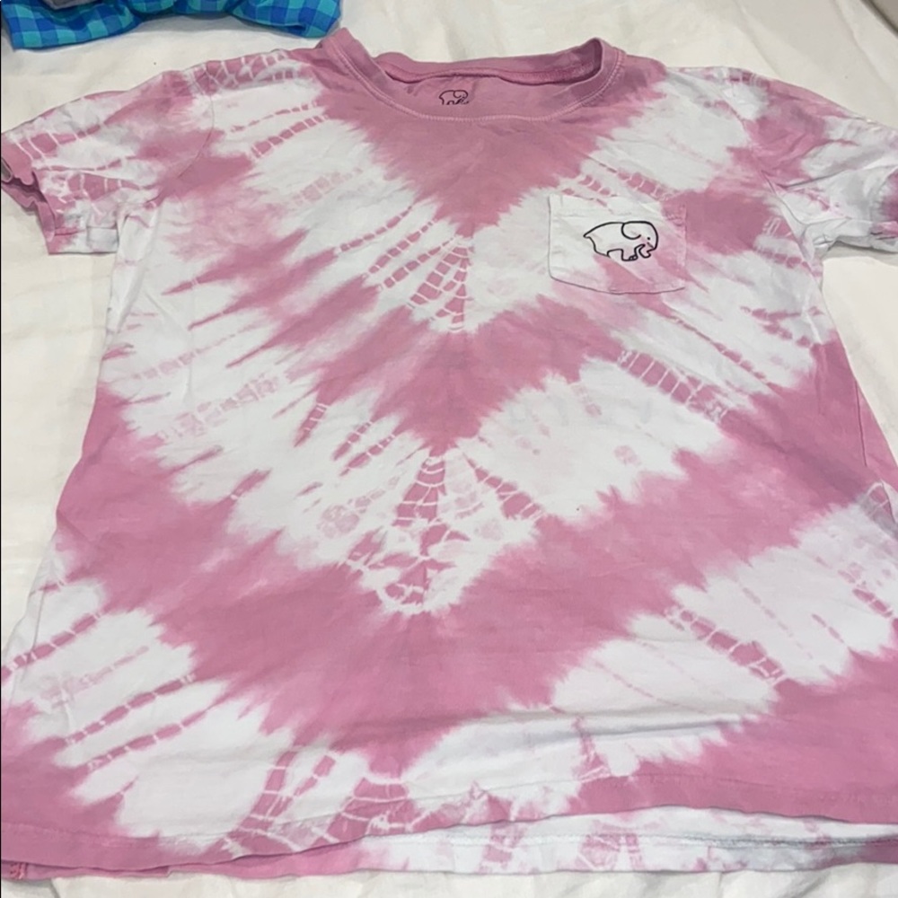 Ivory Ella t shirt small tie dye pink